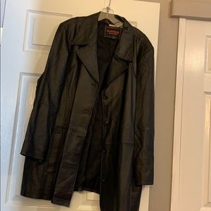 Genuine leather black jacket 26/28 $60.